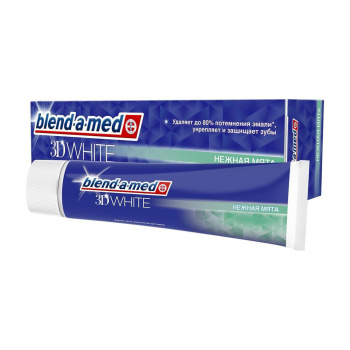 яяяЗ/паста БЛЕНД-А-МЕД 3D White Нежная мята  100мл