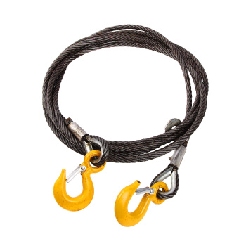 Буксировочный трос Tplus, стальной 5 т 5 м Крюк/Крюк (d: 8.3 мм), T000262   2137825