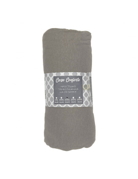 Простыня на резинке трикотаж 180*200*20см серый Belezza *1/6/24