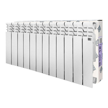 Радиатор биметаллический 12 секций STI, 350 мм, белый