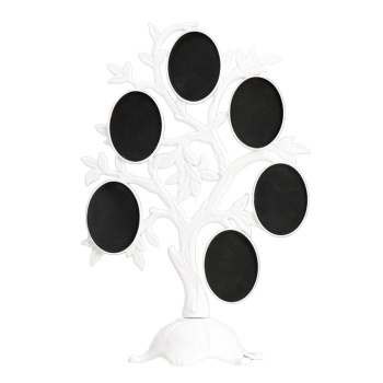 Фоторамка пластик на 6 фото 4,5х3 см "Дерево с плодами" белая 26,5х19,5х11 см 3930135