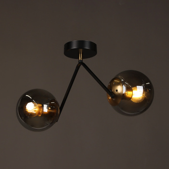 Люстра N36378/2 BK+СОР 2*40W E27 220V (l-430; w-150; h-240) VERNER LIGHTING *1