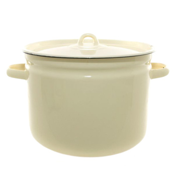 Кастрюля эмалированная 7,0л d240мм крышка с металл.ручк., без деколи С-1620 *1/4