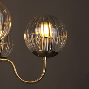 Люстра NH6439/5 AB 5*40W E27 220V (d-610; h-430/690) VERNER LIGHTING *1