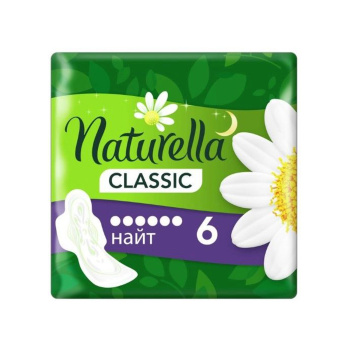 Прокладки НАТУРЕЛЛА Classic Camomile Night Single 6шт *18