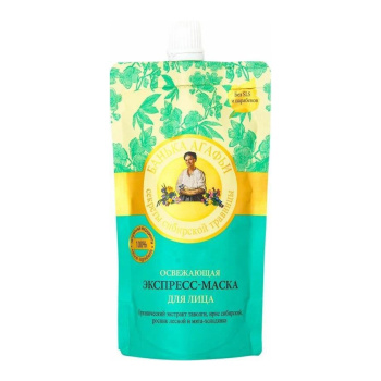 яяяПР Банька Агафьи.Маска-экспресс д/лица Освежающая 100 мл (дой-пак)