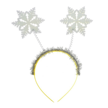 Карнавальный Ободок«2 Снежинки» поролон  3869668