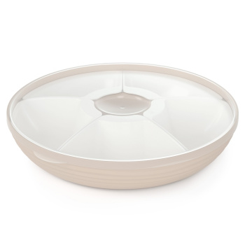 Блюдо пластм. "менажница" "Оазис" d285мм с крышкой М9023  ("Аьлтернатива") *1/9 Блюдо пластм. "менажница" "Оазис" d285мм с крышкой М9023  ("Аьлтернатива") *1/9