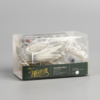 Гирлянда «Занавес роса» Luazon Lighting, 3х2.8 м, 8 режимов, белый, 300 LED, IP20, USB Гирлянда «Занавес роса» Luazon Lighting, 3х2.8 м, 8 режимов, белый, 300 LED, IP20, USB