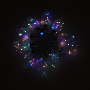 Гирлянда «Нить» Luazon Lighting, 3 м, 8 режимов, мульти, лампочки шишки, 80 LED, IP20, 220 В Гирлянда «Нить» Luazon Lighting, 3 м, 8 режимов, мульти, лампочки шишки, 80 LED, IP20, 220 В