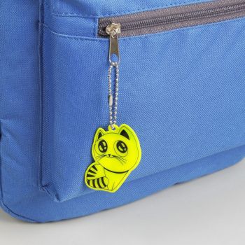 Светоотражающий элемент кошка 5,5*3,5см цепочка МИКС АУ 2610501