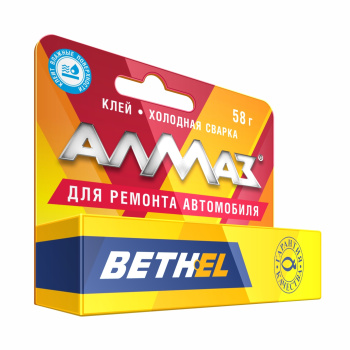 Клей холодная сварка Алмаз для автомобиля, 58 г