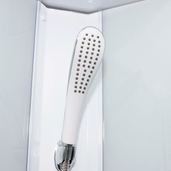 Кабина душевая 90х90х228 см Triton, средний поддон, стекло мозаика, белый