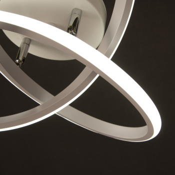 Светильник потолочный светодиодный CL-1076 White  240 мм 52W 3 реж,б/пул S=6м2 VERNER LIGHTING*1/10