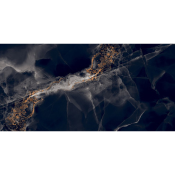 Керамогранит 1.44 м² Global Tile Paradise GT120604305HPR, 1200х600х9 мм, суперполированный, черный