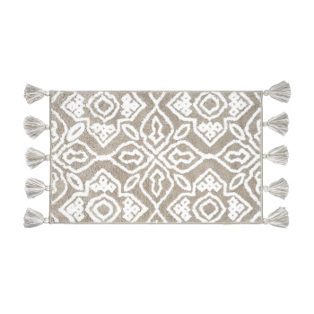 Коврик д/ванной IDDIS  "Микрофибра" (50см х 80см) с кисточками, Бежевый DT02P58i12  *1/20