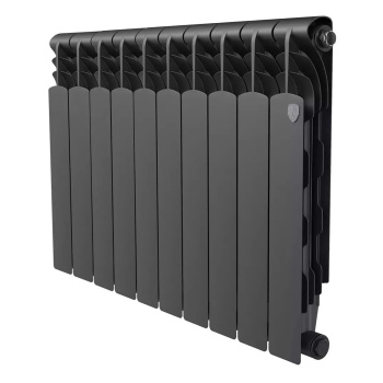 Радиатор биметаллический 10 секций Royal Thermo Revolution, 500 мм, черный