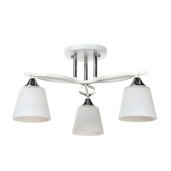 Люстра N6587/3 WT+CR 3*40W E27 220V (d-500; h-250) VERNER LIGHTING *1
