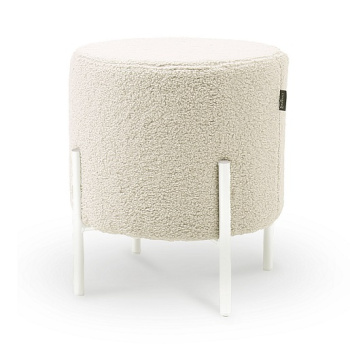 Пуф КРУГЛЫЙ 385х385х410мм КРЕМОВЫЙ Haushalt HPF2/КР *1