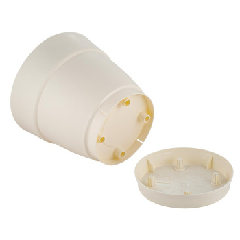 Кашпо пластм. "Villa de Fiori"  4л d верха 200мм h188мм с поддоном Белос. жасмин IG660210048 *1/8 Кашпо пластм. "Villa de Fiori"  4л d верха 200мм h188мм с поддоном Белос. жасмин IG660210048 *1/8