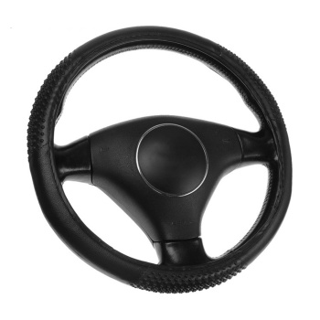 Оплетка TORSO, кожа PU, 3 массажные вставки, 38 см, черно-синяя 3575930