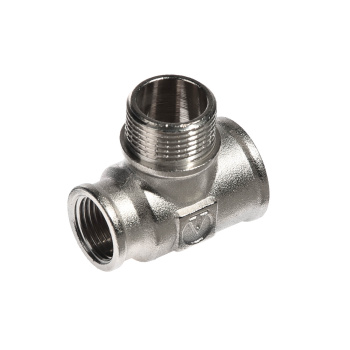 Тройник сантехнический 3/4"(Ø20)х3/4"(Ø20)х1/2"(Ø15) М/П/М VALTEC*10