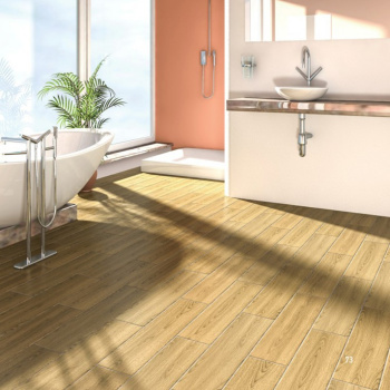 Керамогранит 1.31 м² Березакерамика, 597x148х9 мм, глазурованный, дуб бежевый