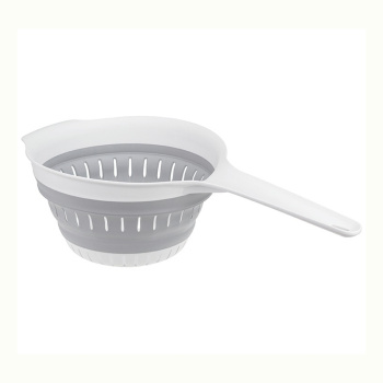 Дуршлаг пластм. СКЛАДНОЙ "Флекс"d190мм с дл.ручкой М1127 ("М-Пластика") *1/18