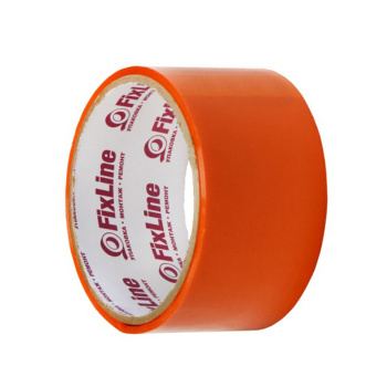 Лента клейкая цветная 48мм х 16м ОРАНЖЕВЫЙ "FixLine" *6/36