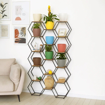 Кашпо пластм. Эви 4,5л d верха 200мм h180мм со вставкой Пудра AME-4,5-06 (VipSet)