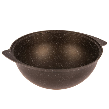 Казан алюм.а/приг.литой Kukmara "Мраморная" кофейн. 6,0л Металл.кр., d дна125мм кмк65а (Кукмор) *1/2 Казан алюм.а/приг.литой Kukmara "Мраморная" кофейн. 6,0л Металл.кр., d дна125мм кмк65а (Кукмор) *1/2