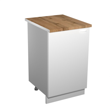 Шкаф напольный 500х850х480 мм BROZEX-WOOD Liberty, с дверцей, белый