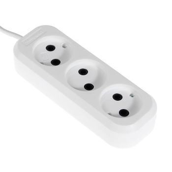 Удлинитель бытовой UNIVersal У6-639, 3 розетки, 5 м, ШВВП,  2х0,75 мм2, 1300 Вт, без заземления