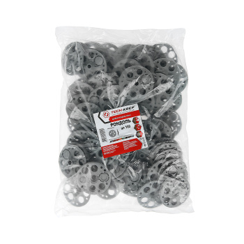 Шайба рондоль D60 Tech-KREP, для теплоизоляции, полипропилен, 100 шт. Шайба рондоль D60 Tech-KREP, для теплоизоляции, полипропилен, 100 шт.