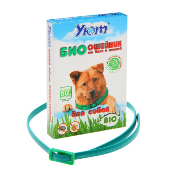 Репелентный био-ошейник для собак "Уют" от блох 60см, микс