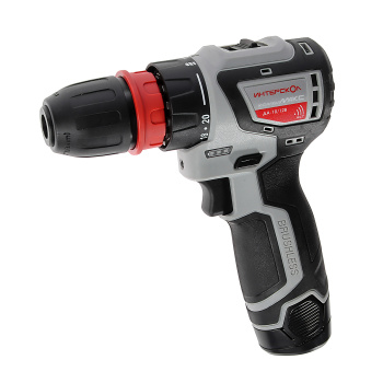 Дрель-шуруповерт 12В 2скор.0-420/0-1450об/мин 36Нм2Ач 2аккум Б/Щ КомбиМАКС ДА-10/12В ИНТЕРСКОЛ *1/6