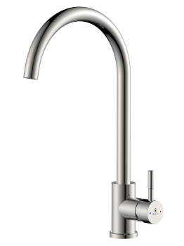 Смеситель для кухни Diadonna D46-0003S высокий излив, сатин *1/10