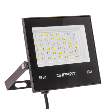 Прожектор светодиодный 50Вт 6,0K IP65 холодный Онлайт OFL-50-6K-BL-IP65-LED 71660 *1/40