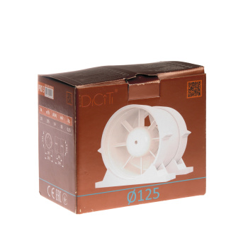 Вентилятор 125 PRO 5 ERA  канальный (Ø125мм, приточно-вытяжной, 195 м3/ч 146*163мм) *1/16