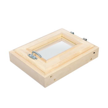 Форточка в парную, двойное стекло, 0,3Вх0,4Ш м с ручкой, затвором, петлями "Банные штучки"/1