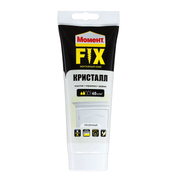 Жидкие гвозди 185 г Момент Монтаж ФИКС Кристалл, прозрачный