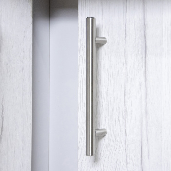 Шкаф навесной 600х676х290 мм BROZEX-WOOD Camellia, с двумя дверцами, серый / юта