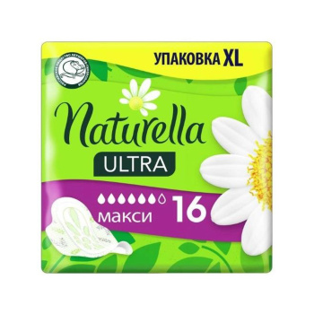 Прокладки НАТУРЕЛЛА Camomile Maxi Duo 16шт *12