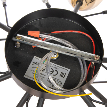 Люстра IL1284-10CPA-29 BK GD Е27 S=60м2    *1/12