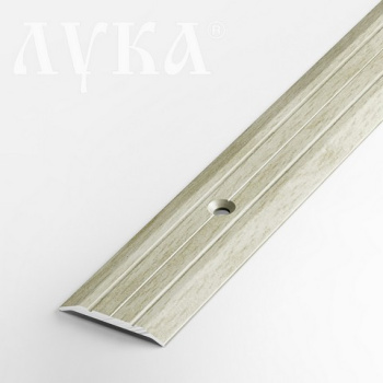 Порог-стык одноуровневый 25х1350 мм Лука ПС 01, дуб выбеленный