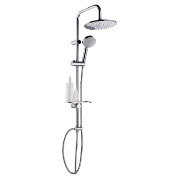 Стойка для душа GROSS AQUA Moderna GA9015, 2 лейки, шланг, полка