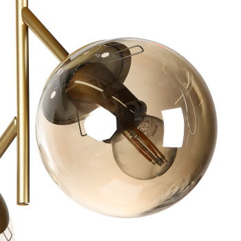 Люстра N36375/2 GD 2*40W E27 220V (l-350; w-130; h-300) VERNER LIGHTING *1