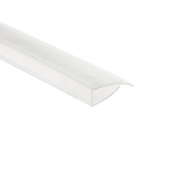 Профиль для поликарбоната торцевой 4 мм прозрачный 2,1м *1