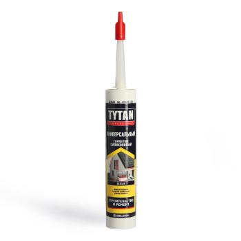 Герметик универсальный 280 мл TYTAN, силиконовый, белый