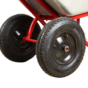 Тачка строительная двухколесная (350кг,150л,толщ.кузова 1мм,колесо 4.80/4.00х80,D20) *1 Тачка строительная двухколесная (350кг,150л,толщ.кузова 1мм,колесо 4.80/4.00х80,D20) *1